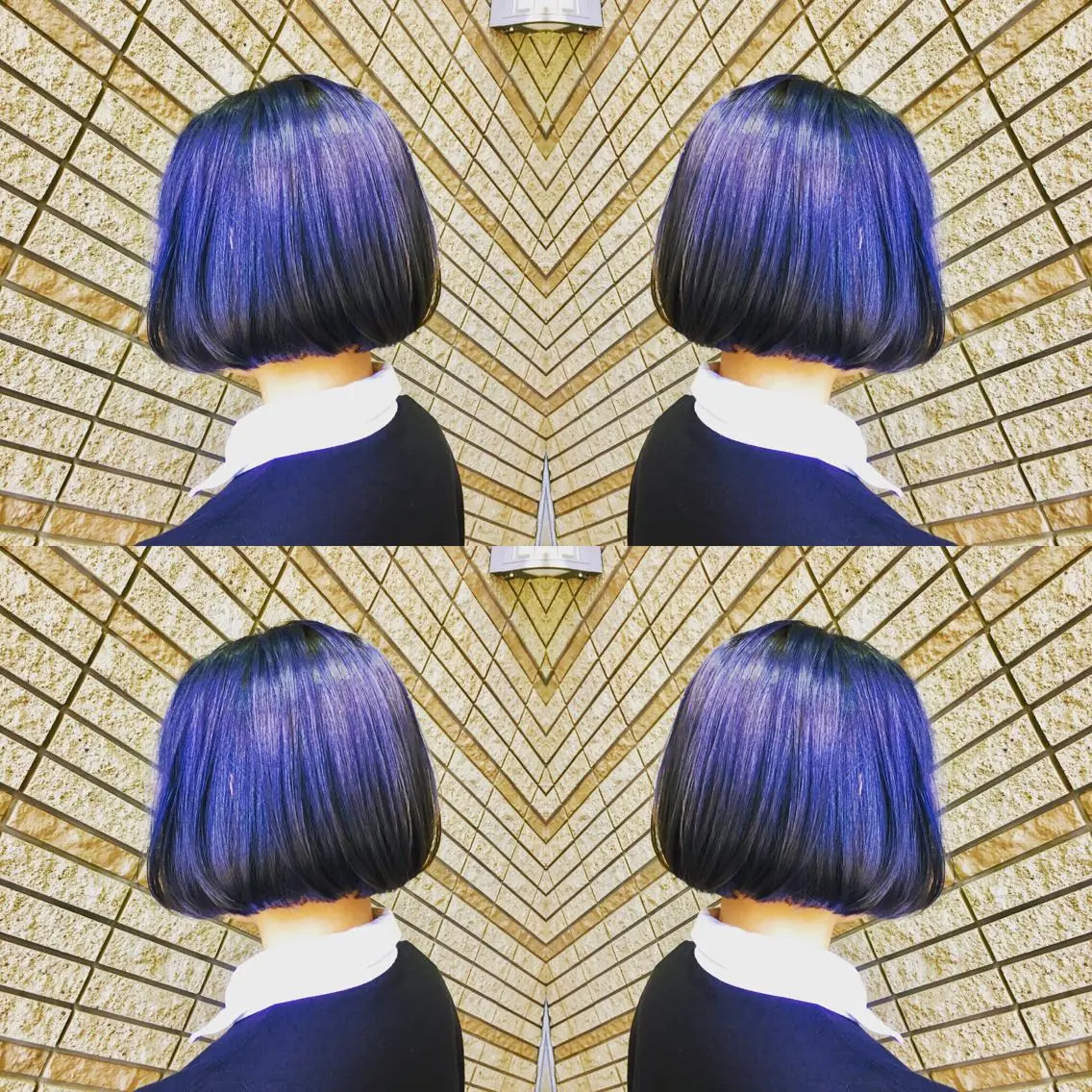 ショート カラー アッシュ ブルーカラー イルミナカラー 外国人風カラー カット ヘアカラー トリートメント ブリーチ/バレイヤ ージュ川端裕司のヘアスタイル