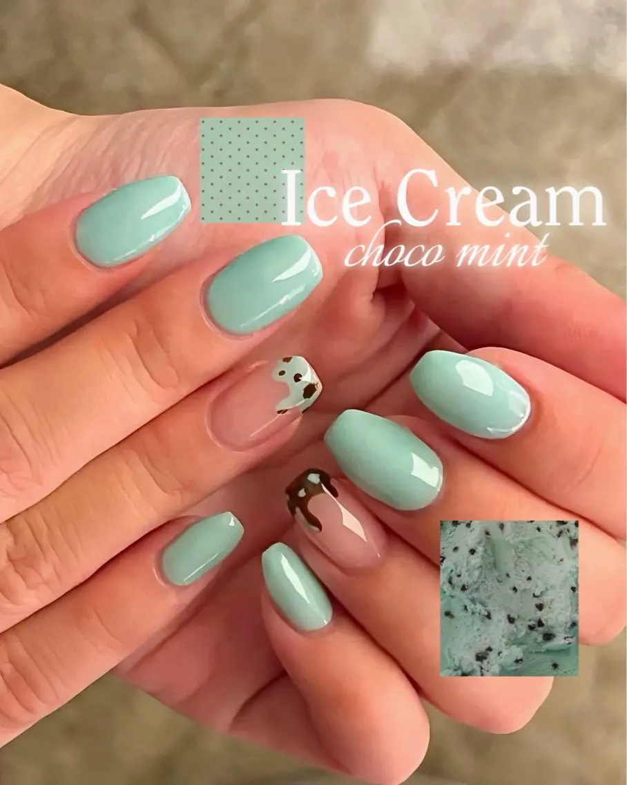 ネイル 氷ネイル・うるうるネイル ハンドネイル Ayane nailのネイルデザイン