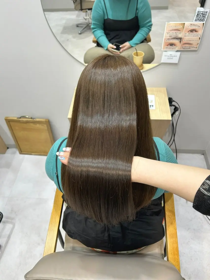 ロング カラー ヘアカラー 立川 🫧 ブリーチ 艶髪カラー🧸✨️のヘアスタイル
