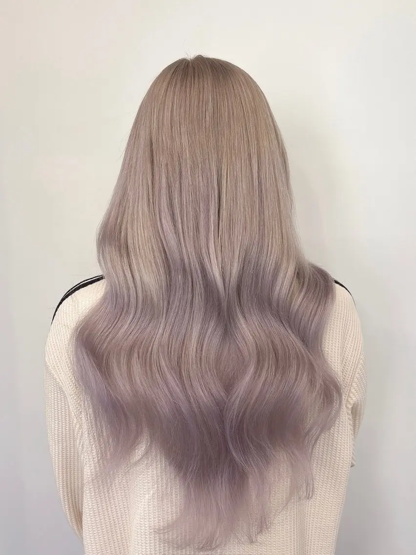 カラー ブロンド ホワイトブロンド ヘアカラー エクステ ☠️地雷ギャル職人⚡ りんのヘアスタイル