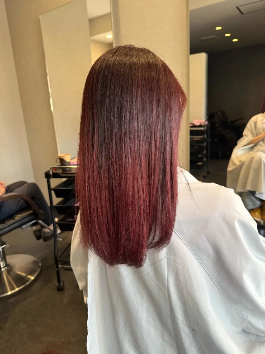セミロング 卒業式のヘアスタイル カット ヘアカラー トリートメント 髪質改善⚡️カラー 🍀武久 誠🍀のヘアスタイル