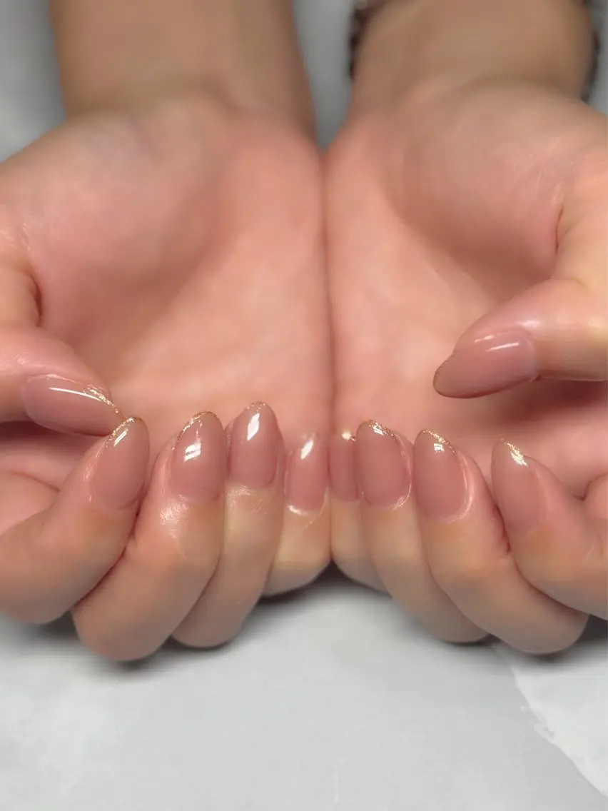 ネイル ラメ(グリッター) ワンカラーネイル ｎｙａｓｕ ｎａｉｌのネイルデザイン