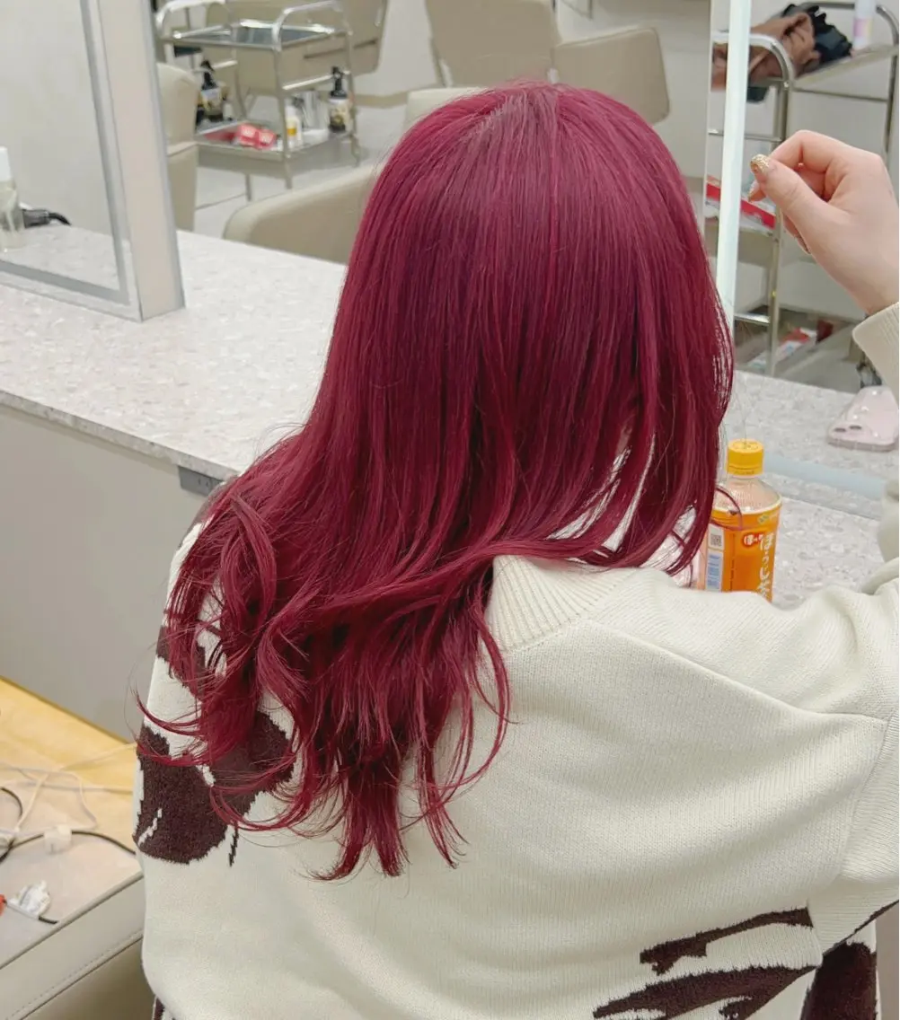 ミディアム カラー ヘアカラー ハイトーン/ケア ブリーチ💫トウマのヘアスタイル
