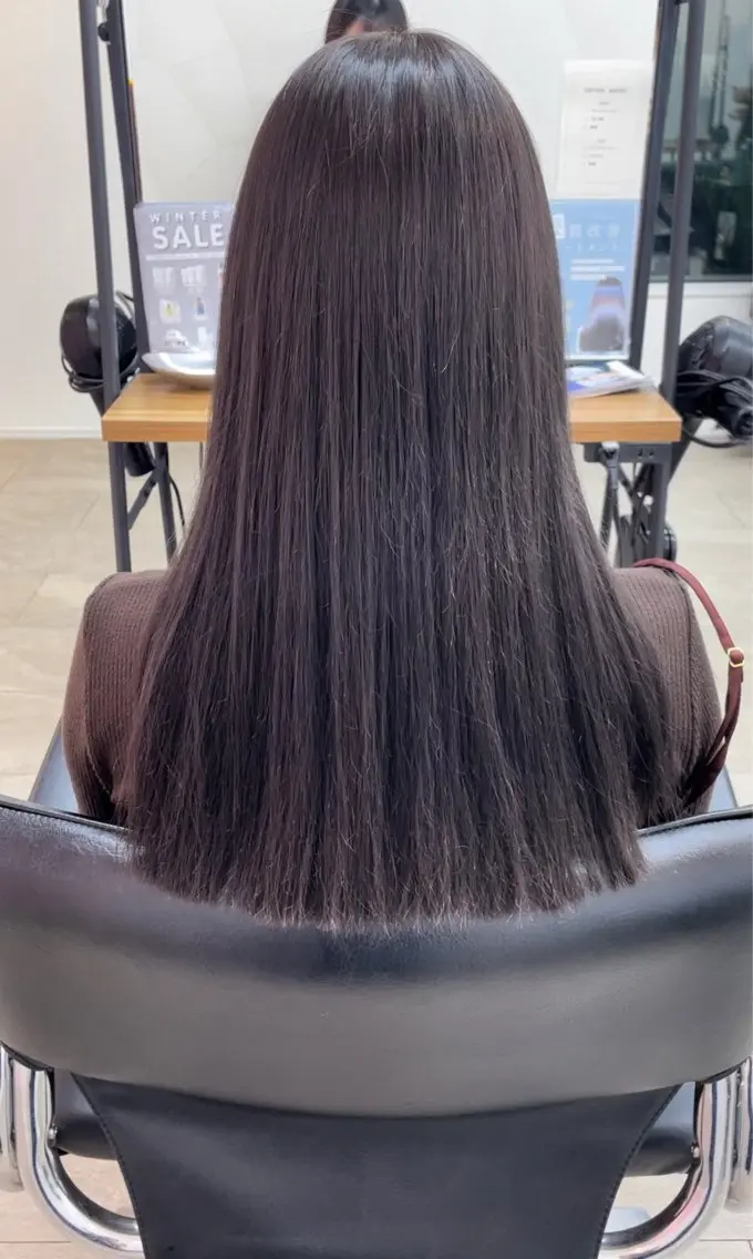 ロング カラー 松本 ゆまのヘアスタイル