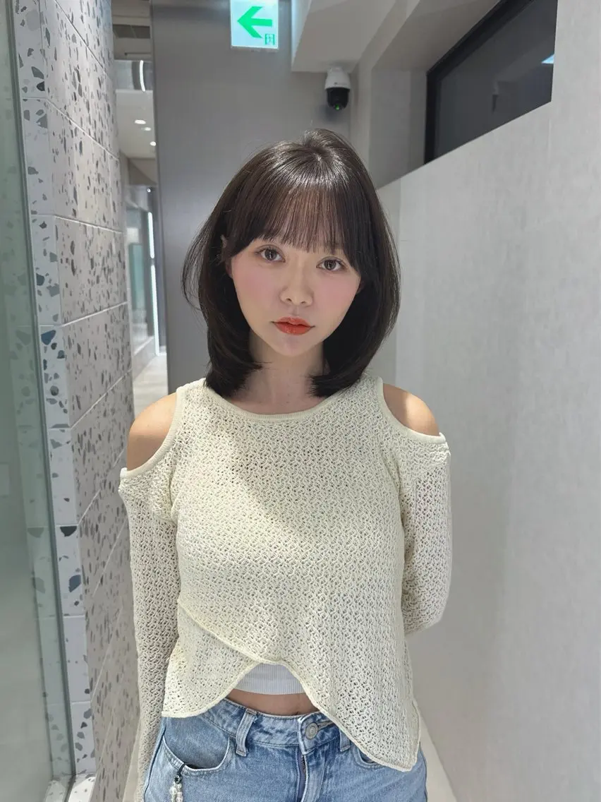 ミディアム カラー カット ヘアカラー トリートメント 矢野 晃平のヘアスタイル
