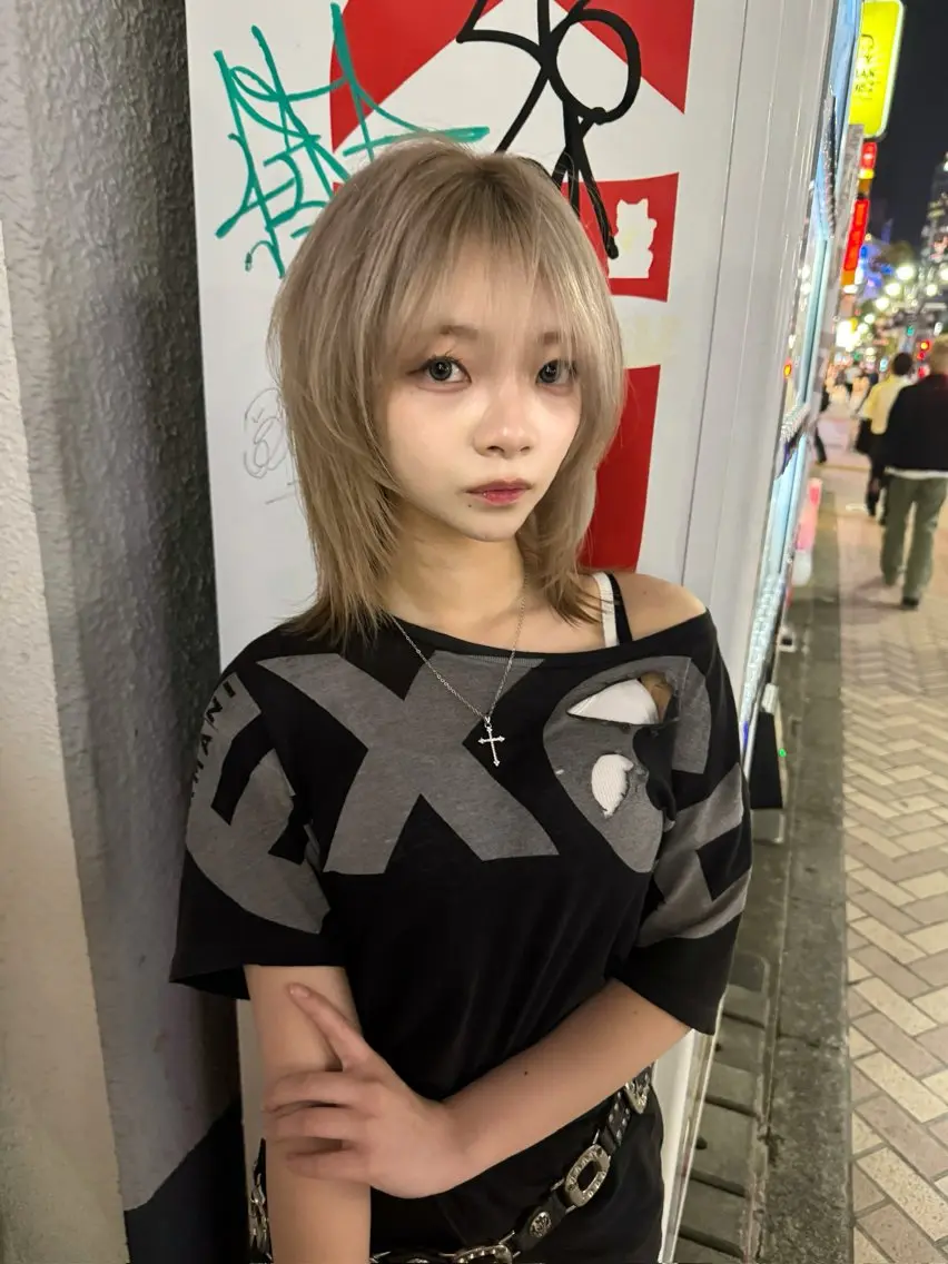 ミディアム 菊地 純哉のヘアスタイル
