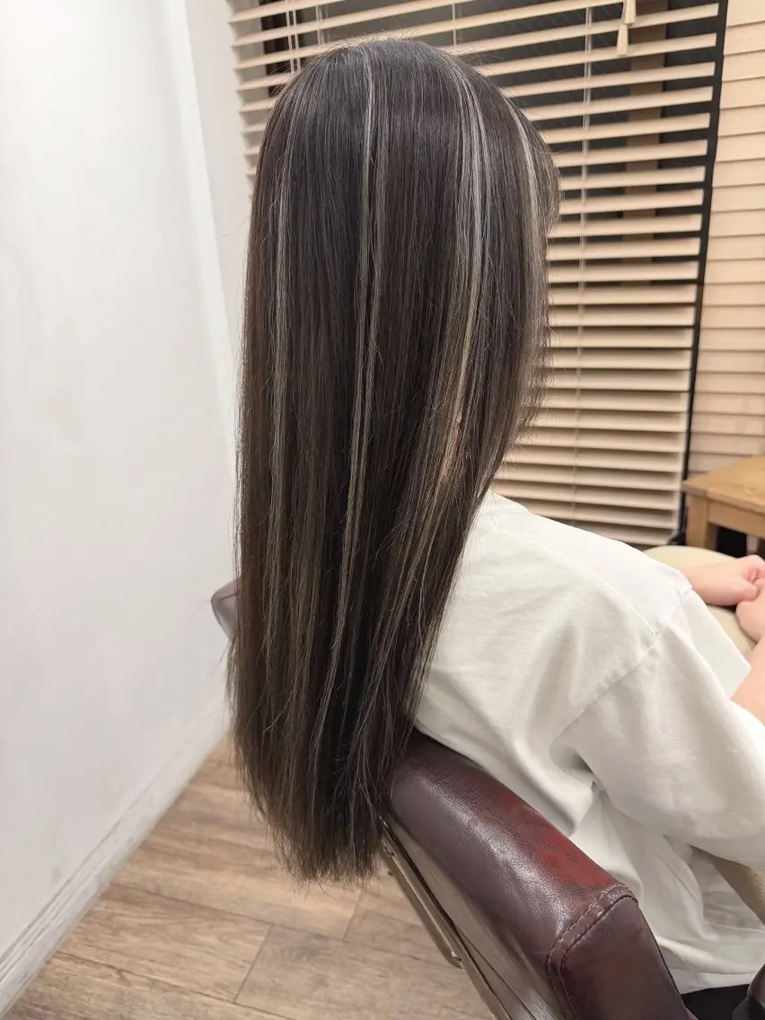 ロング カラー ヘアカラー トリートメント ハイライト⭐️上野 高広のヘアスタイル