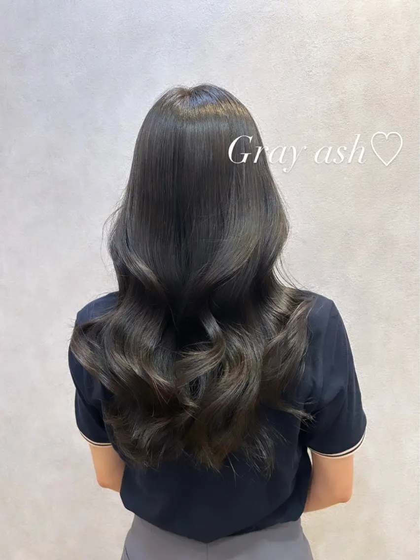 セミロング カラー ヘアアレンジ ヘアカラー トリートメント 🩷韓国ヘア/ヨシン モリ🩷Maikaのヘアスタイル