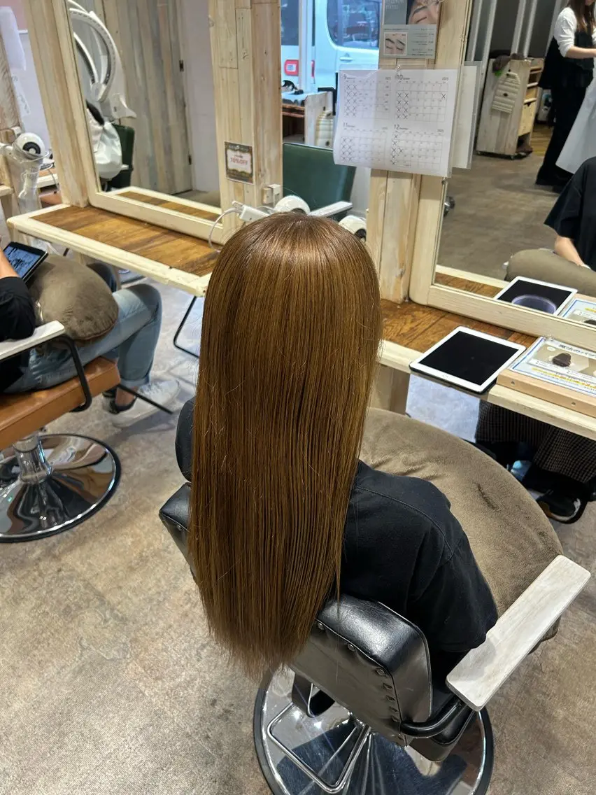 カラー ブラウンカラー 🫧佐藤透明感カラー デザインカラーのヘアスタイル