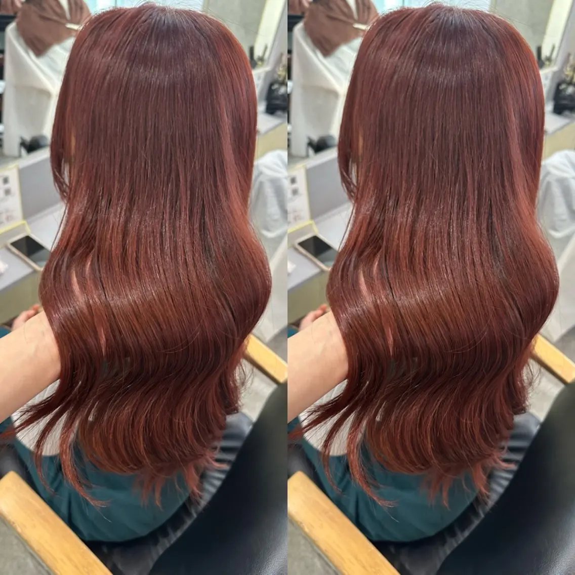 ロング ボブ 髪質改善 韓国風ヘア 縮毛矯正 トリートメント ヘアカラー トリートメント 髪質改善🩵縮毛矯正 代々木/木下のヘアスタイル