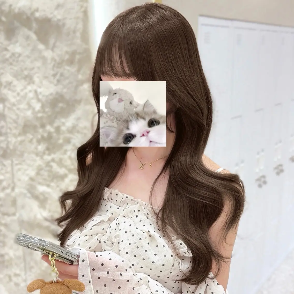 ロング カット ヘアカラー トリートメント ⚜️似合わせHair 韓国♡Conomiのヘアスタイル