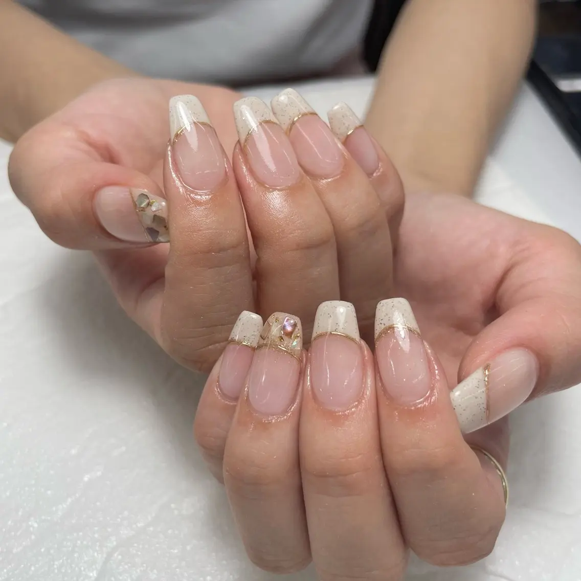 ネイル フレンチネイル ジェルネイル MINORI Nail&Waxのネイルデザイン