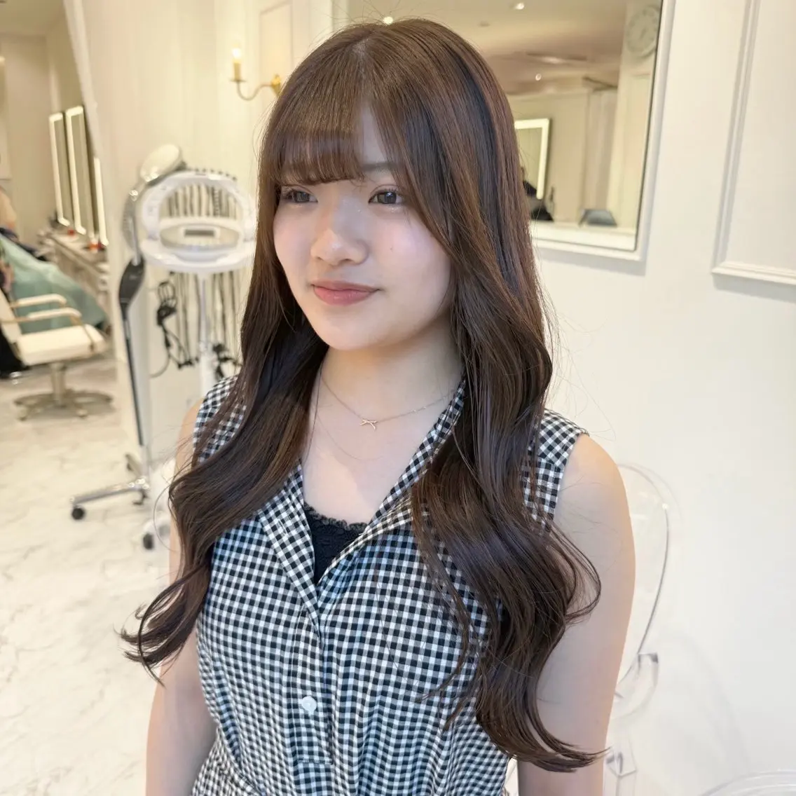ロング カラー ケアカラー ParveMix いしいまお🌼のヘアスタイル