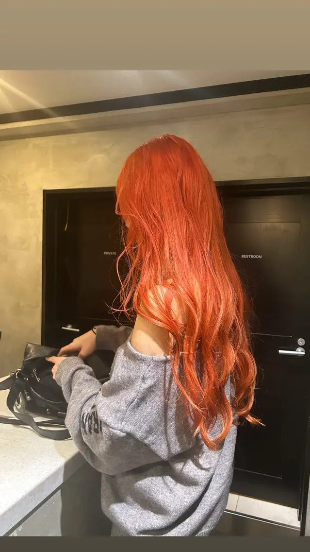 ロング カラー カット ヘアカラー トリートメント タナカ カナ🫧のヘアスタイル