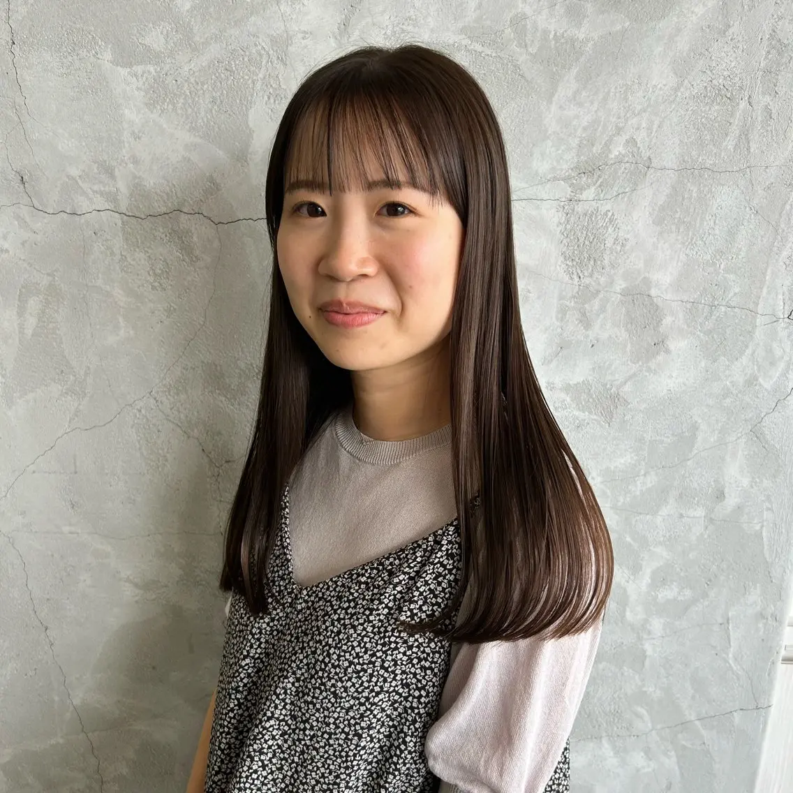 ロング ロング 小顔カット カット ヘアカラー トリートメント 小山 京華のヘアスタイル