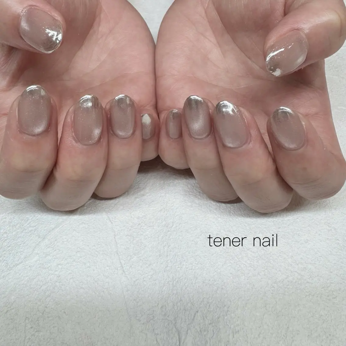 ネイル グラデーション ミラーネイル ハンドネイル テネルネイル tener nailのネイルデザイン