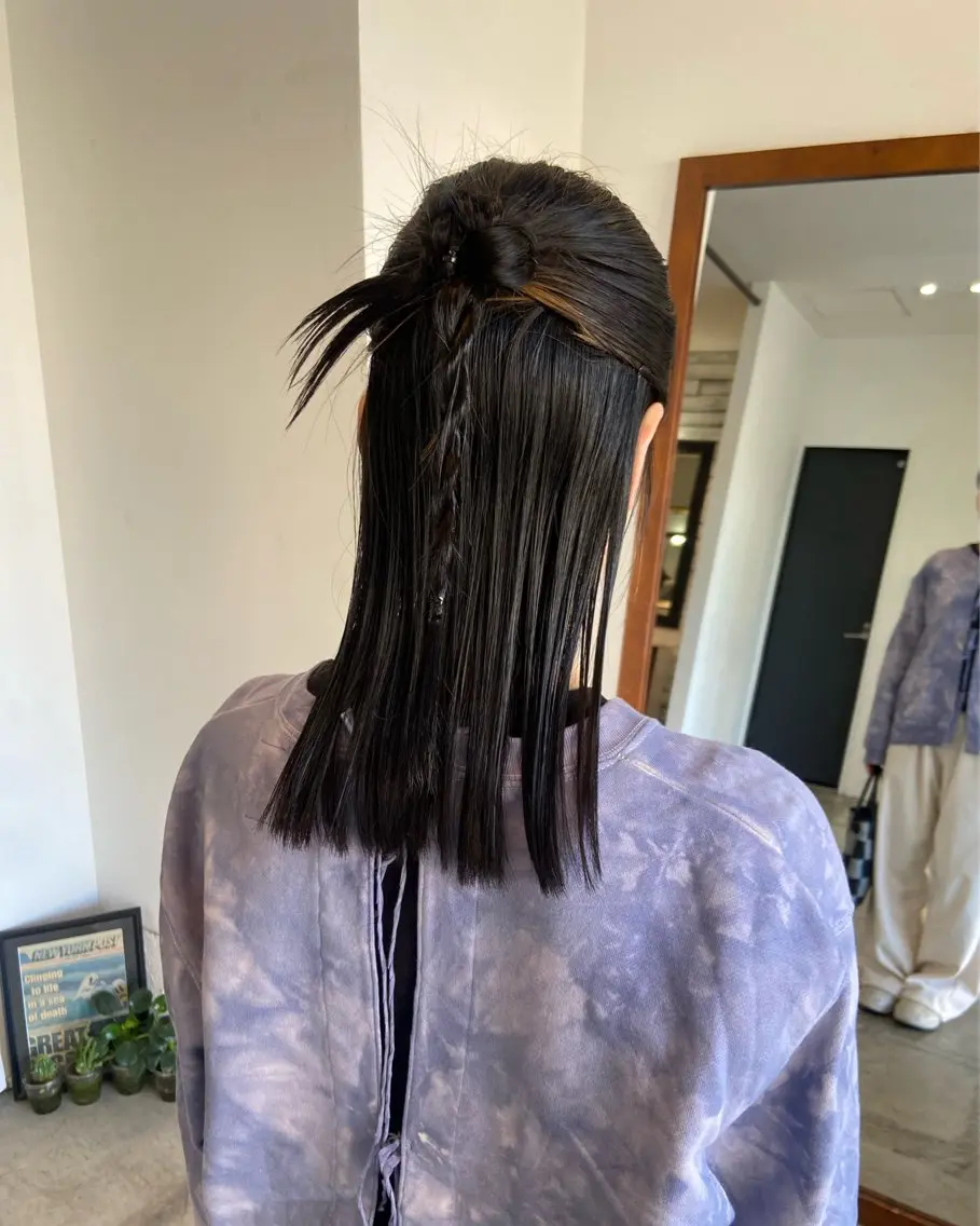 ヘアアレンジ まつ あみのヘアスタイル