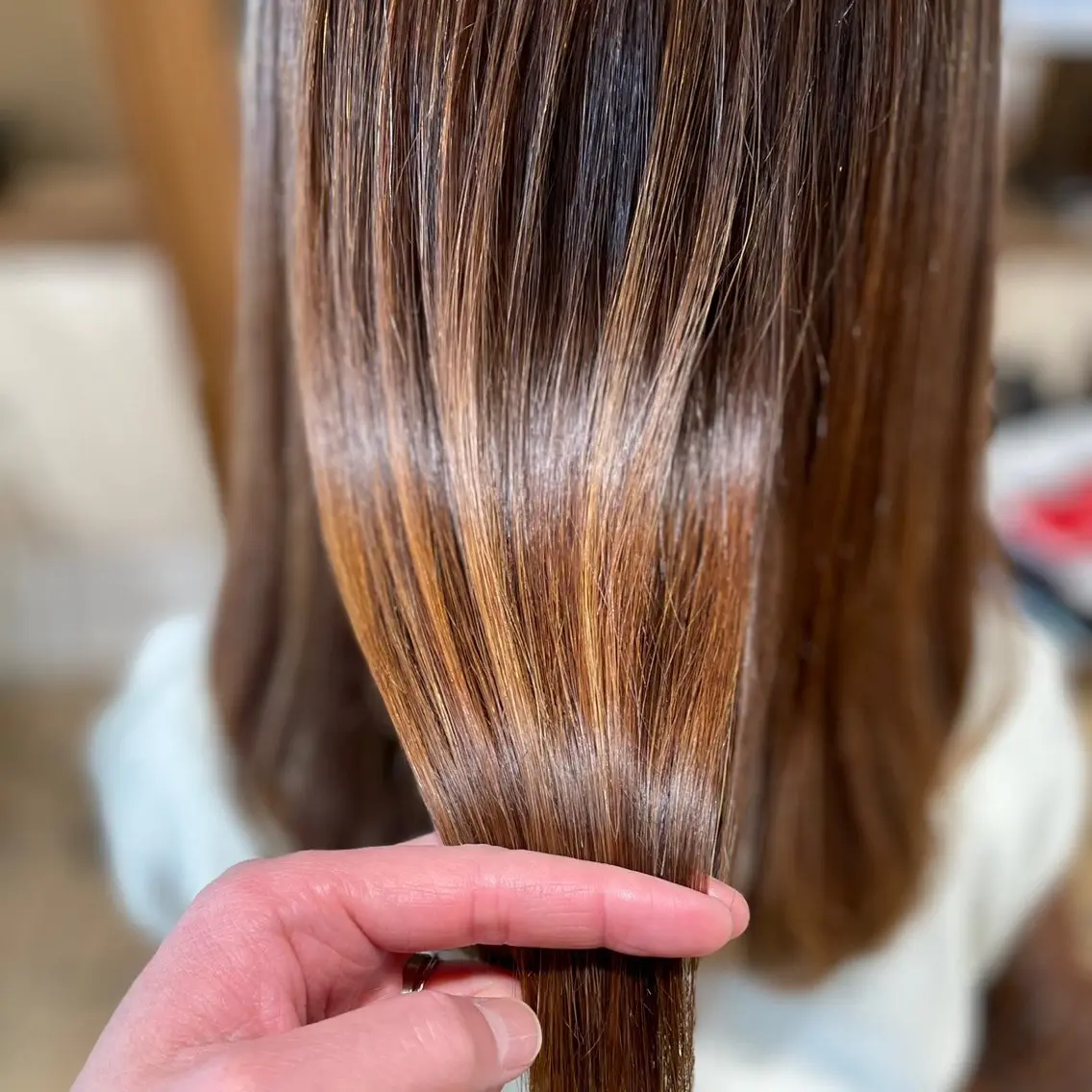 ロング 髪質改善縮毛矯正 美容師✂️山崎竜二のヘアスタイル