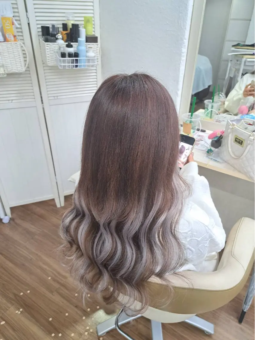 ロング メンズ エクステ エクステ GLOSS 心斎橋 山上のヘアスタイル