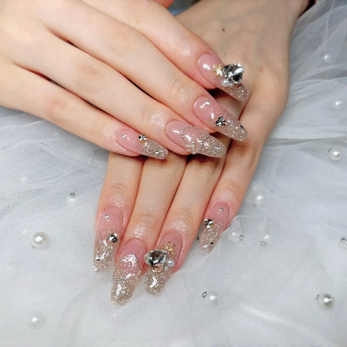 ネイル ハンドネイル H3 Nail Tsuki🦋💙のネイルデザイン