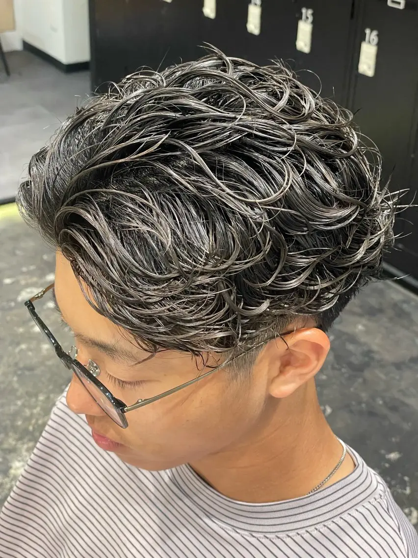 パーマ メンズ カット パーマ 💈メンズ職人 ルキト💈のヘアスタイル