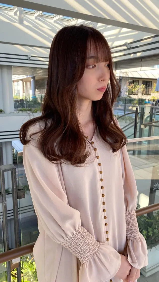 ロング カラー ヘアカラー RURI韓国ボブ 🇰🇷タッセルボブのヘアスタイル