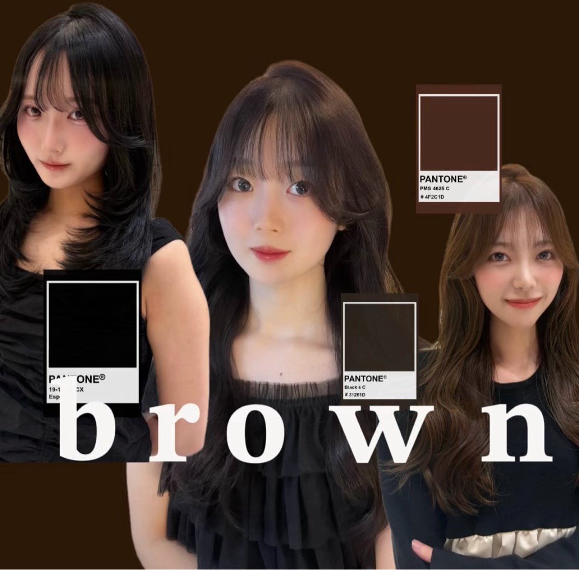 セミロング カラー ブラウンカラー レイヤーカット RAIRA💖韓国/ レイヤー‧₊˚✧のヘアスタイル