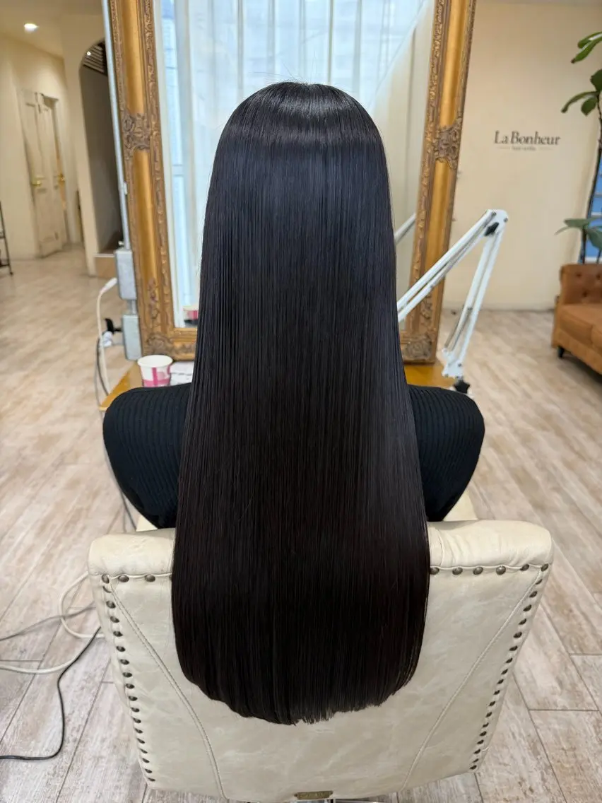 ロング カラー 髪質改善 レイヤーカット ロング カット ヘアカラー 縮毛矯正 トリートメント 新越谷noble店長 松本拓也▶◀*.のヘアスタイル
