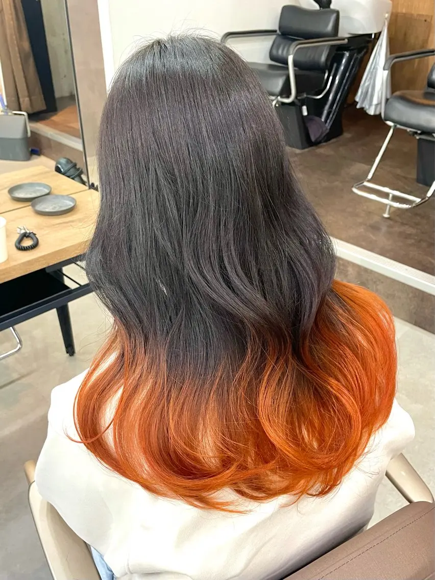 セミロング ヘアカラー 横山 奈央のヘアスタイル