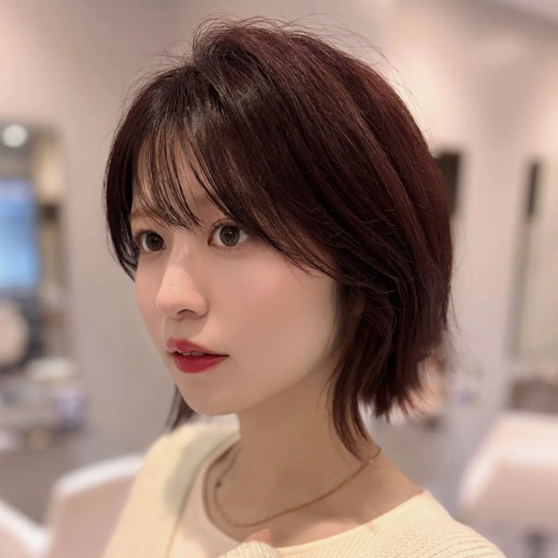ミディアム カラー カット ヘアカラー トリートメント ショートカット/レイ ヤーヘア🍀坂本大樹のヘアスタイル