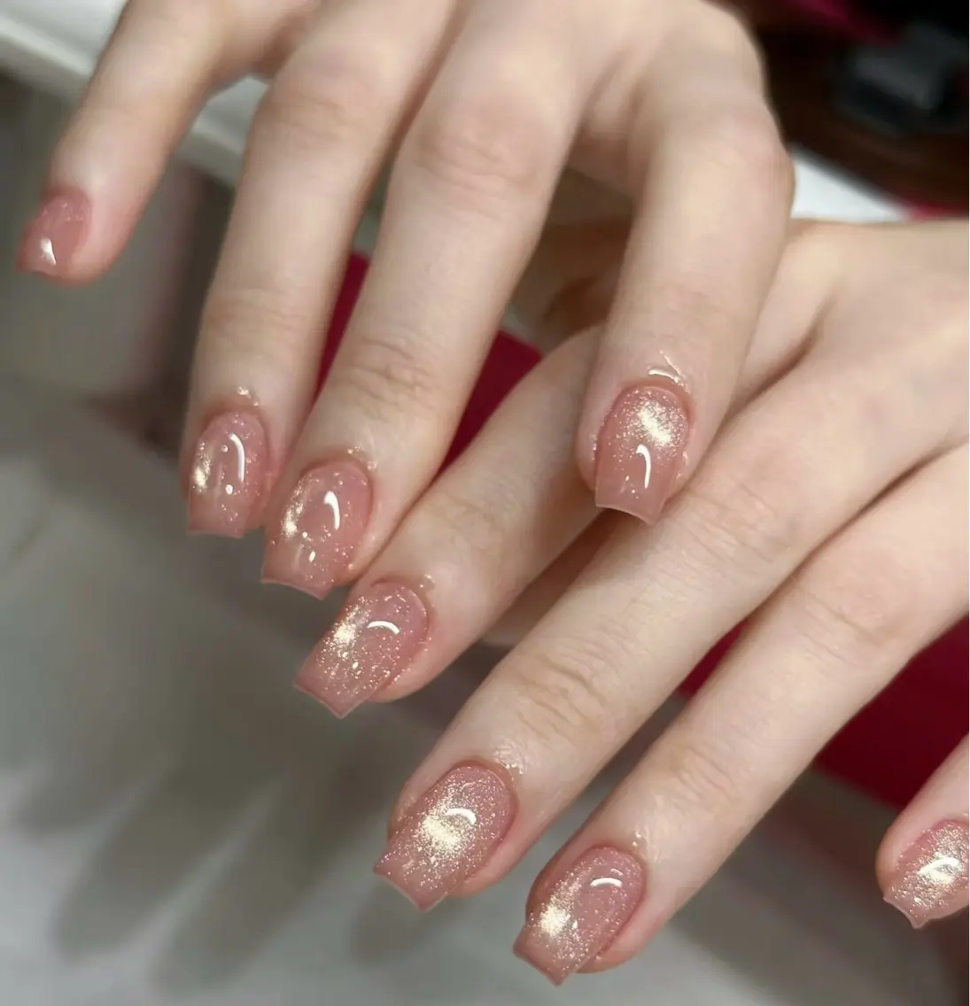 ネイル オーロラネイル 長さ出し フラッシュネイル フラワーネイル ホログラムネイル ハンドネイル 🎀 Ruruのネイルデザイン