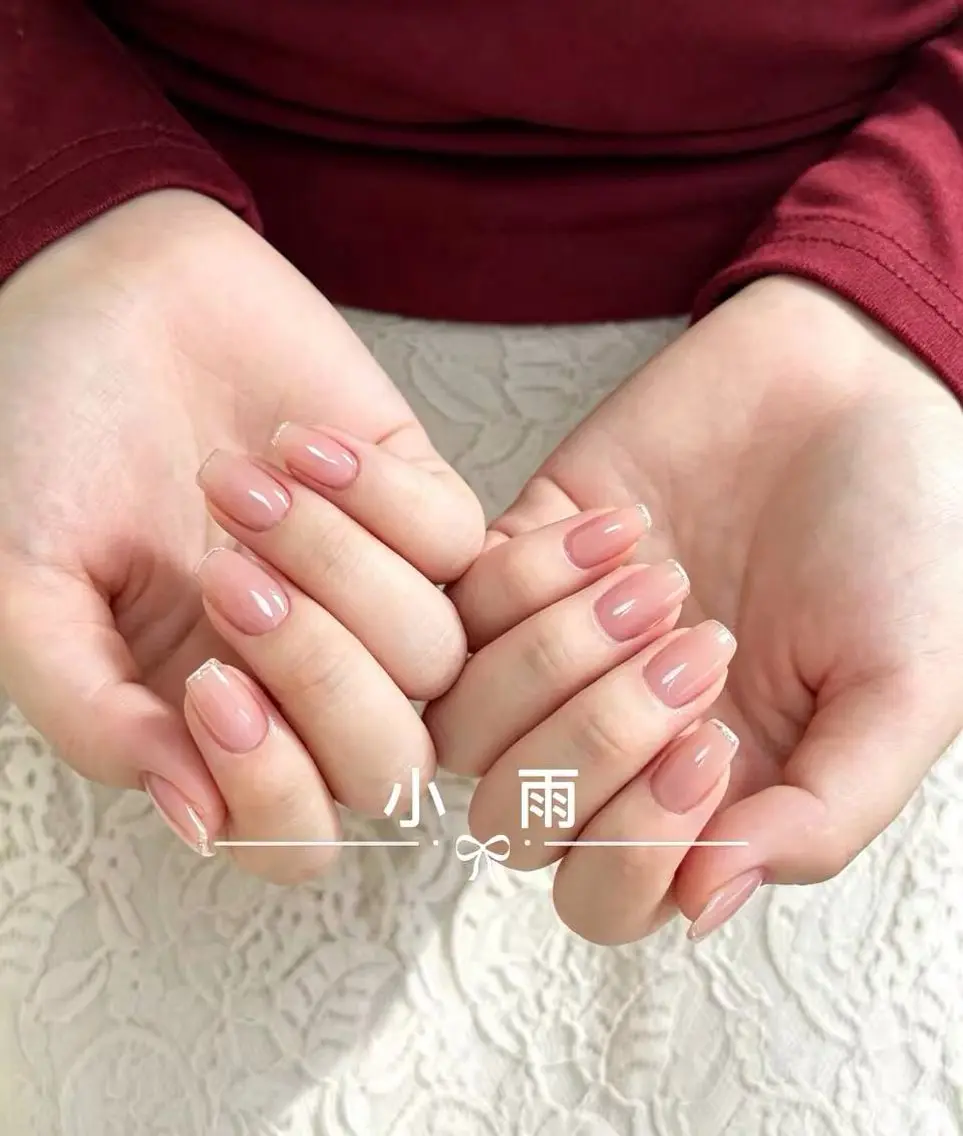ネイル 長さ出し フラッシュネイル フレンチネイル ジェルネイル マグネットネイル 小雨 Nail Studio・168のネイルデザイン