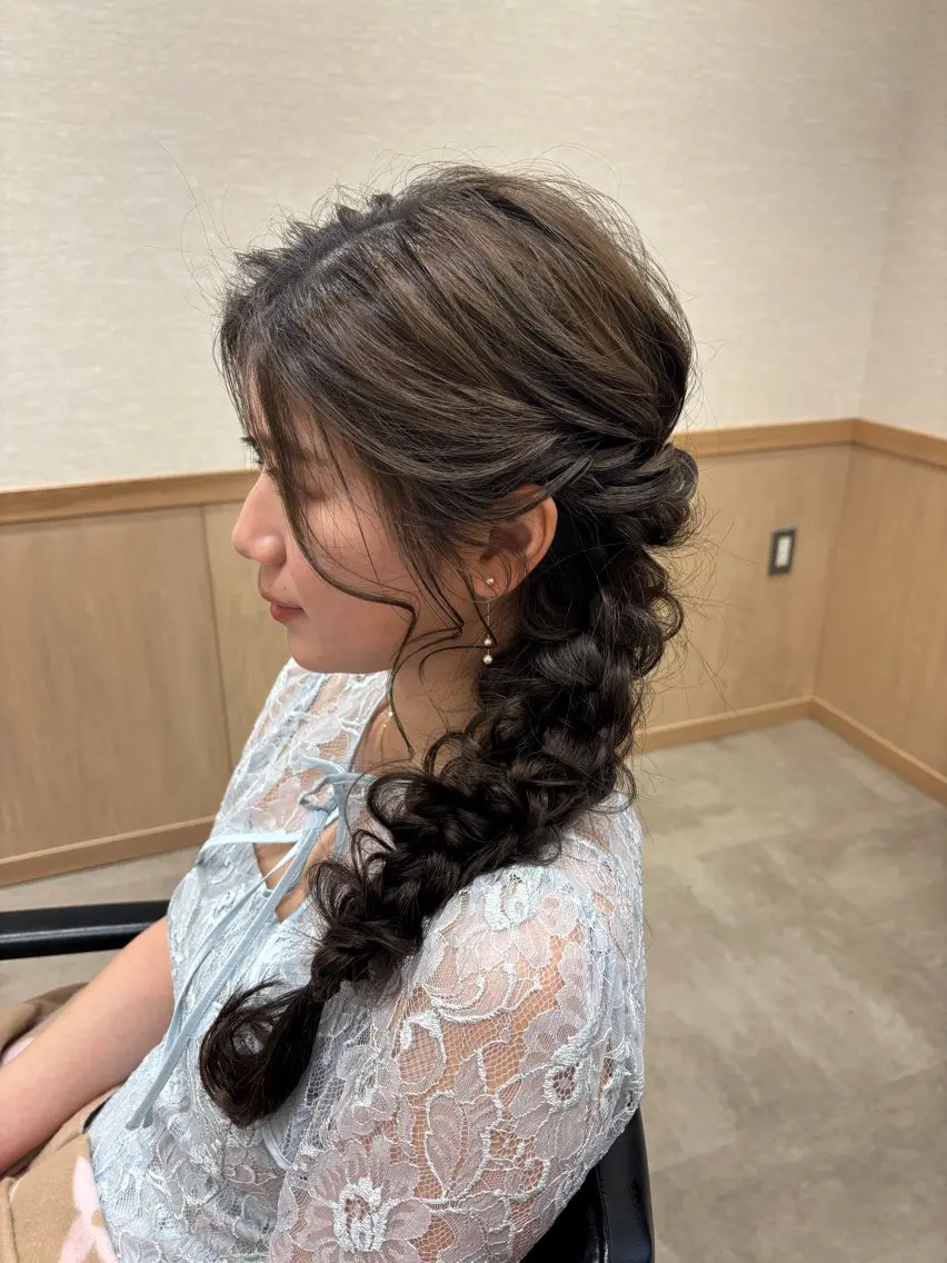 ロング ヘアアレンジ ヘアセット miho 🌼🌼🌼のヘアスタイル