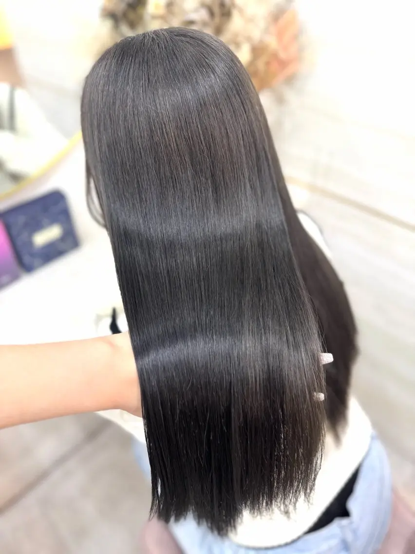 ロング カラー ヘアカラー トリートメント 💗鈴木茉奈💗艶髪 /透明感/暖色カラーのヘアスタイル