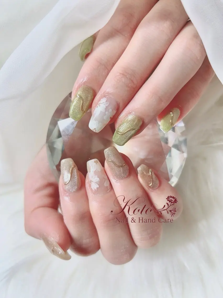 ネイル 長さ出し ジェルネイル 持ち込み ニュアンスネイル 赤色 ハンドネイル Nail Salon KOTOのネイルデザイン