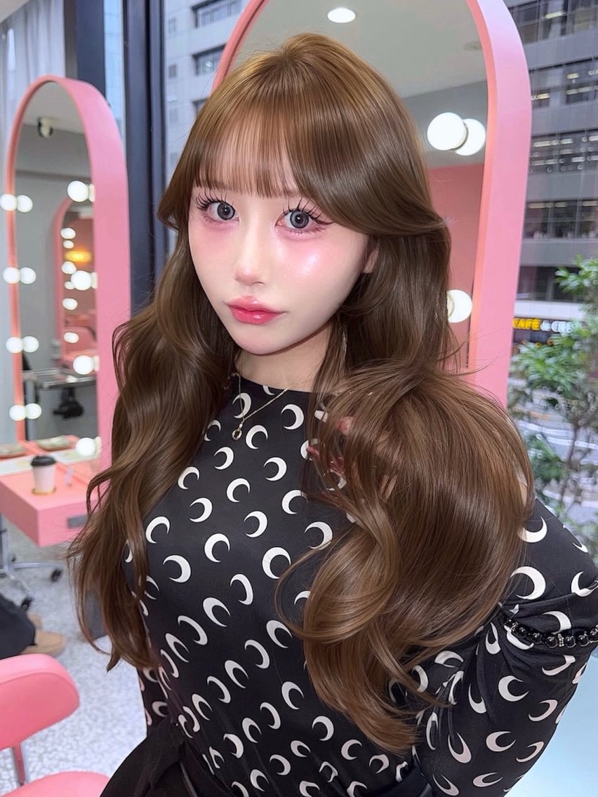 ロング カラー カット みうる🎀透明感艶髪 🫧レイヤーカットのヘアスタイル