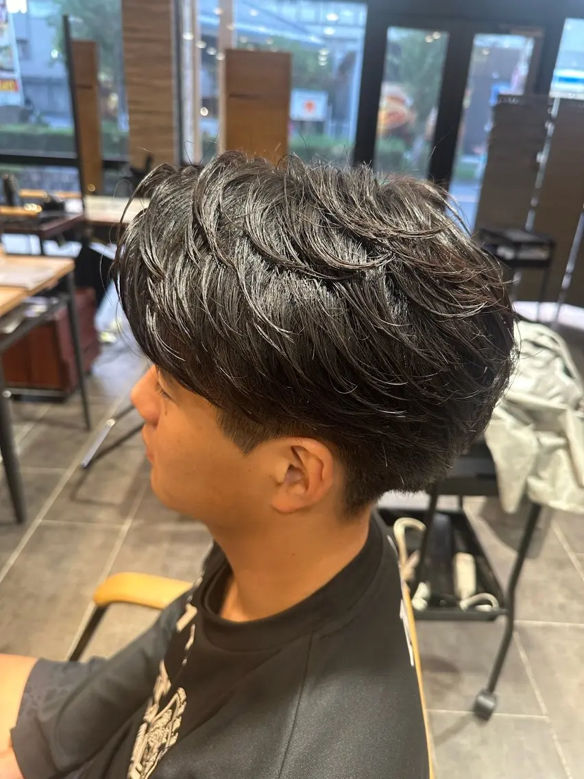 パーマ メンズ モテ髪パーマ職人/ まこ‎𖤐 ̖́-‬のヘアスタイル