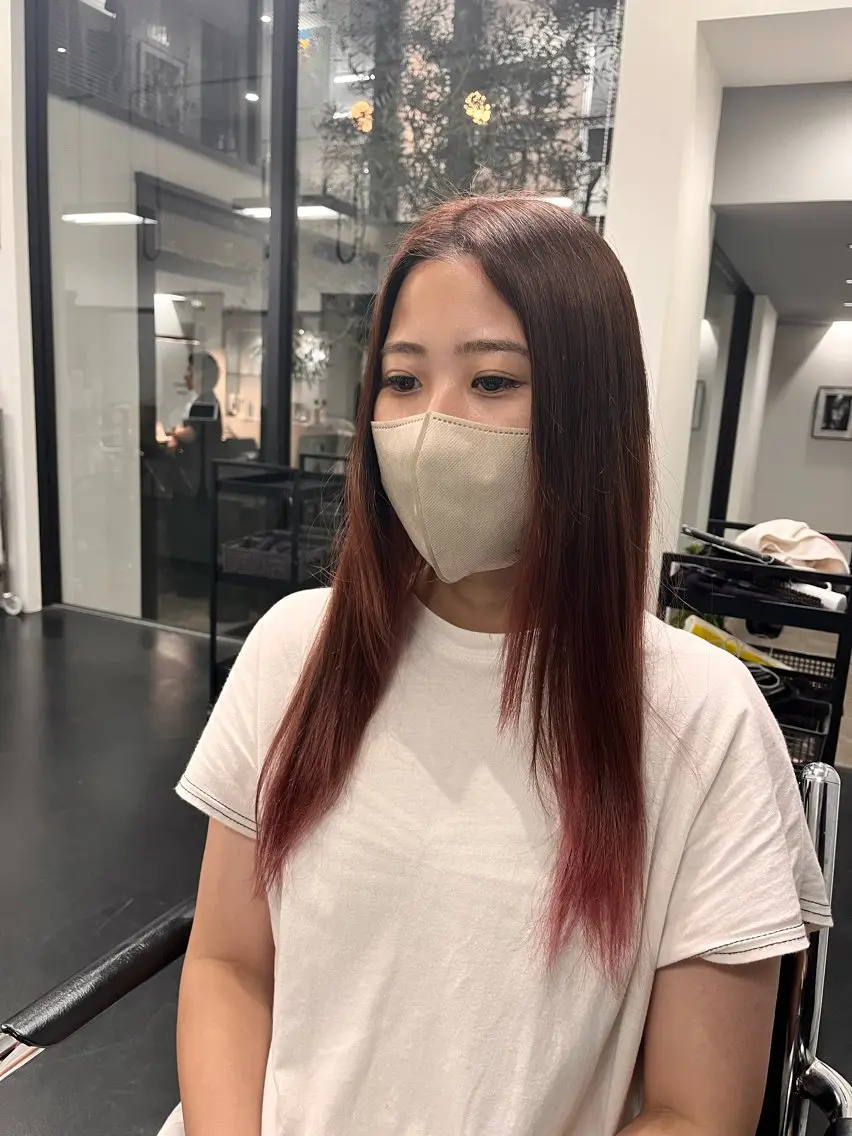 カラー ピンクカラー SalonEF 芽生/MEIのマツエク・マツパデザイン