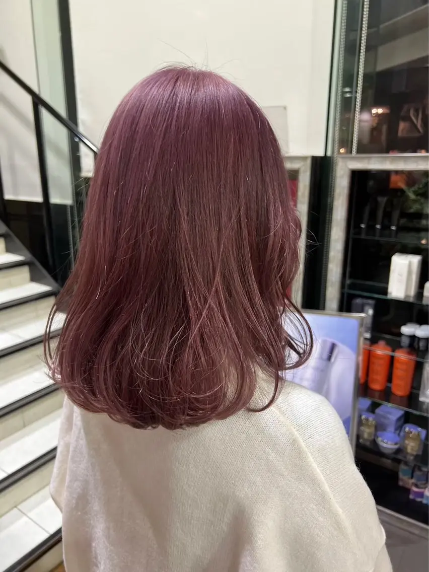 ミディアム ヘアカラー トリートメント cut/nail ▫️イチカ🌻のネイルデザイン