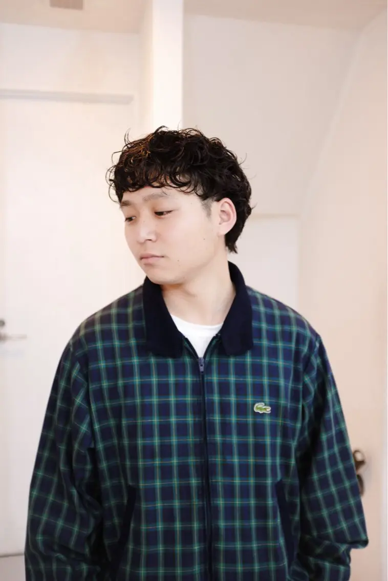 ショート パーマ メンズ 🦠デザインカラー/ 魚瀬あおい🦠のヘアスタイル