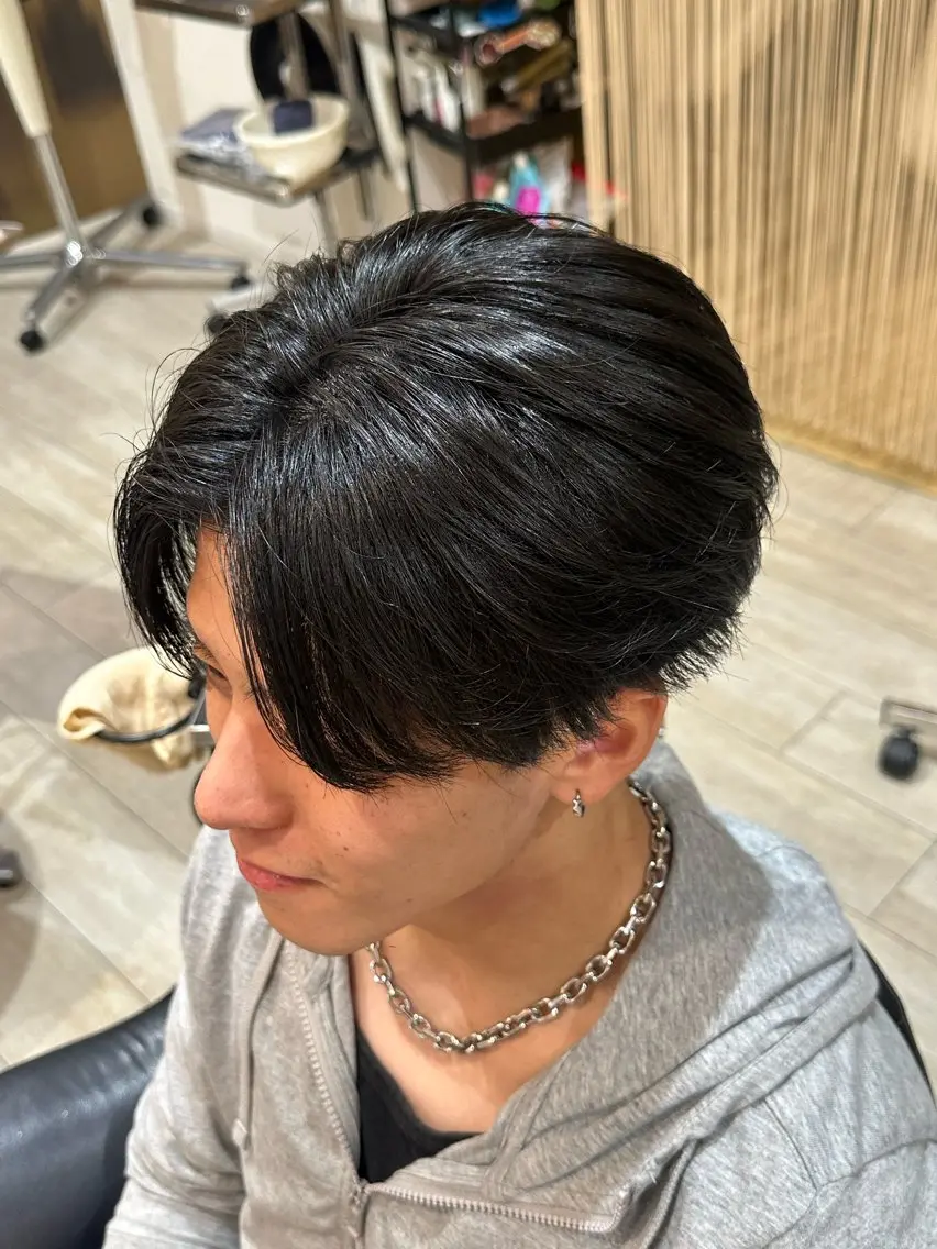 メンズ カット 縮毛矯正 はるひ☺︎ 曲がる縮毛矯正のヘアスタイル