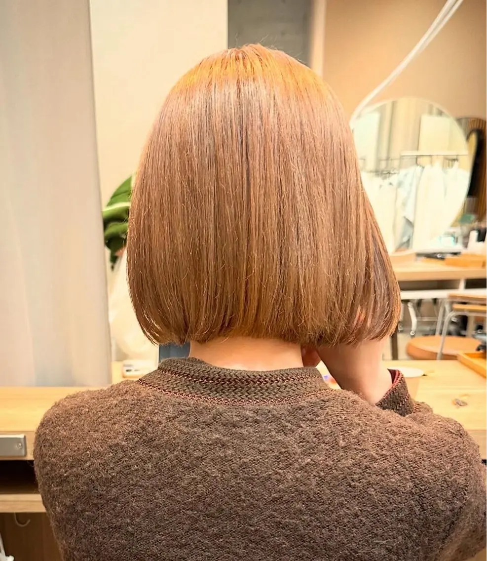 ショート カラー ベージュカラー ❤️アヤカ レイヤーカット❤️のヘアスタイル