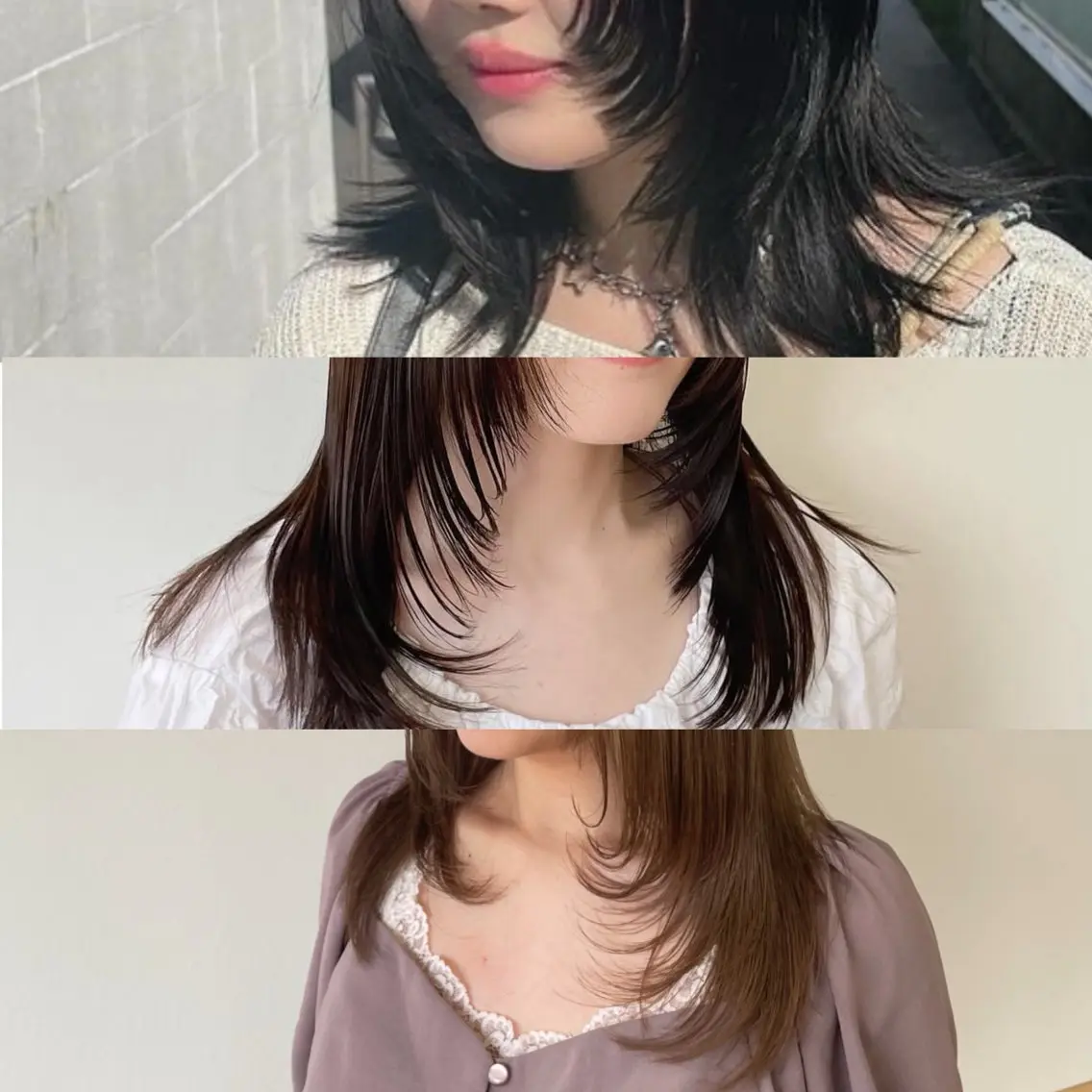 ミディアム 顔まわりレイヤー レイヤーカット カット 艶カラー/レイヤー カット🫧あいりのヘアスタイル