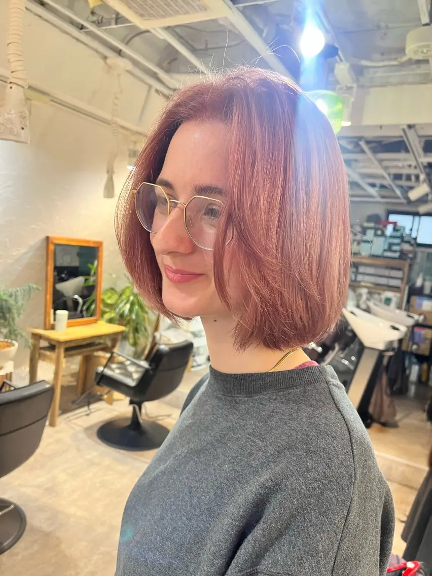 ショート カラー 新宿/髪質改善 艶カラー👶Renaのヘアスタイル