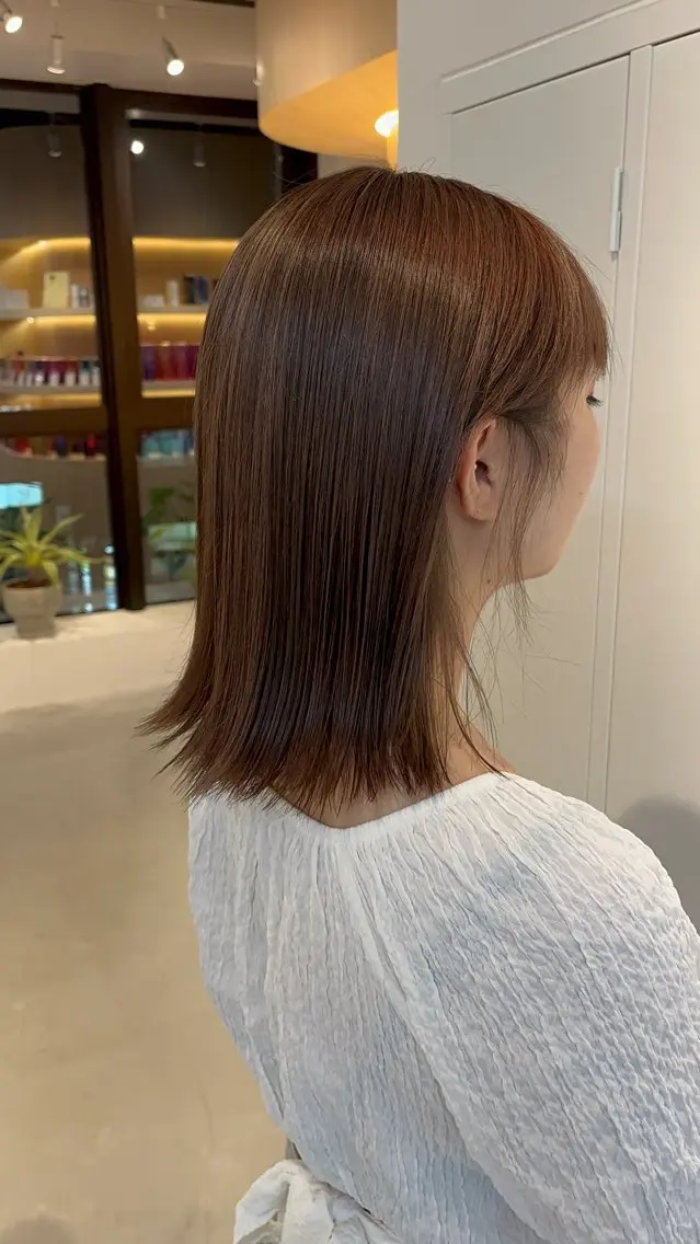 ミディアム カット ヘアカラー トリートメント 恒松 大毅のヘアスタイル