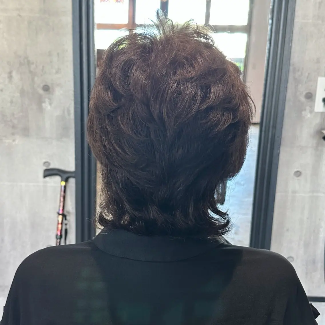 ミディアム ヘアカラー 三原 友美のヘアスタイル
