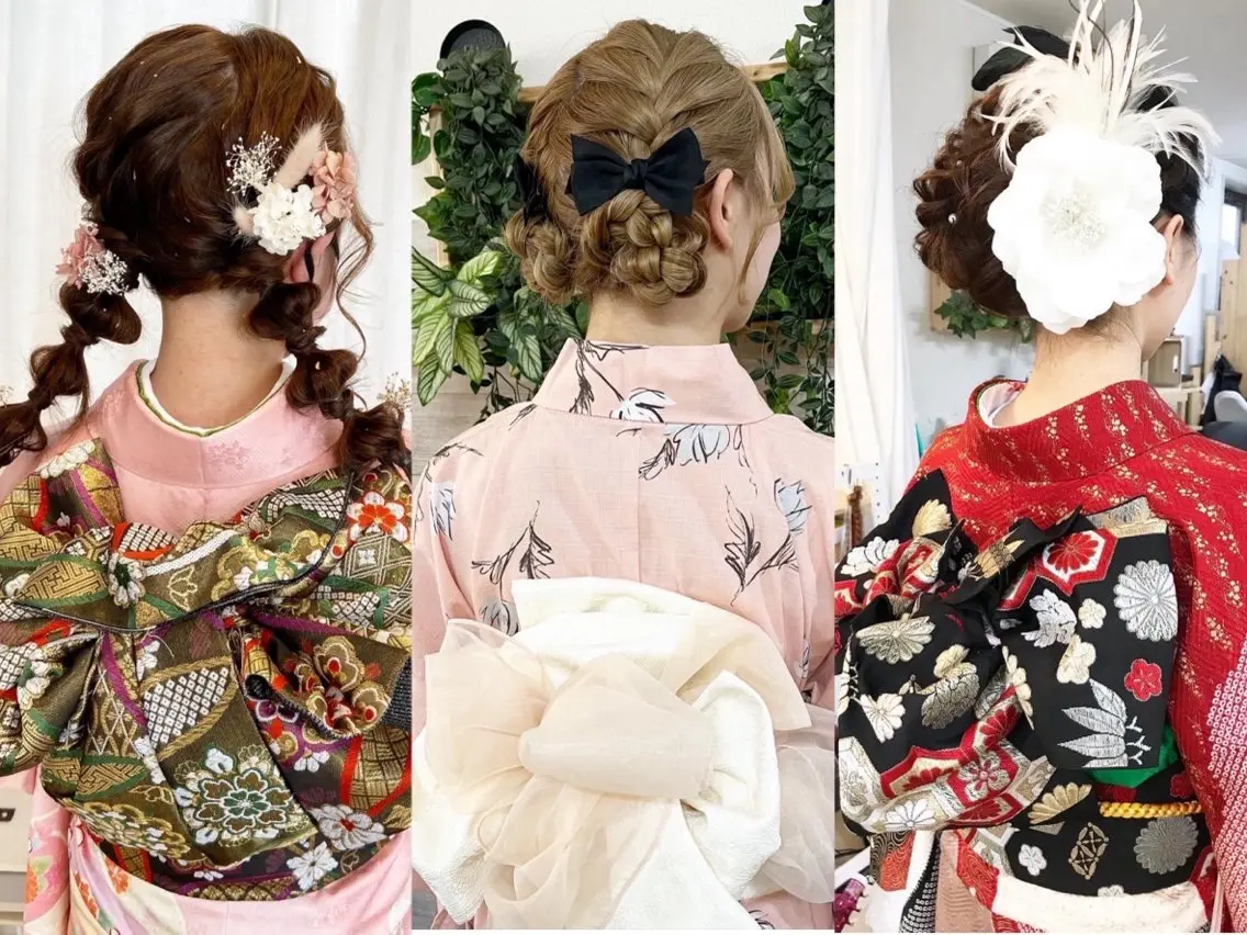 卒業式ヘアセットの写真