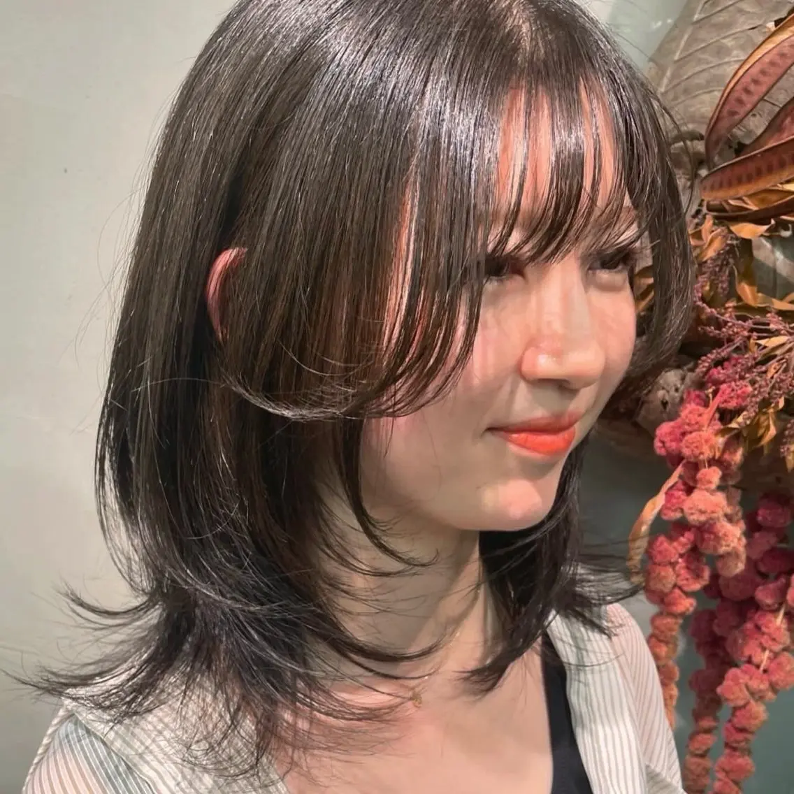 ミディアム カラー カット ヘアカラー RorriM natsuのヘアスタイル
