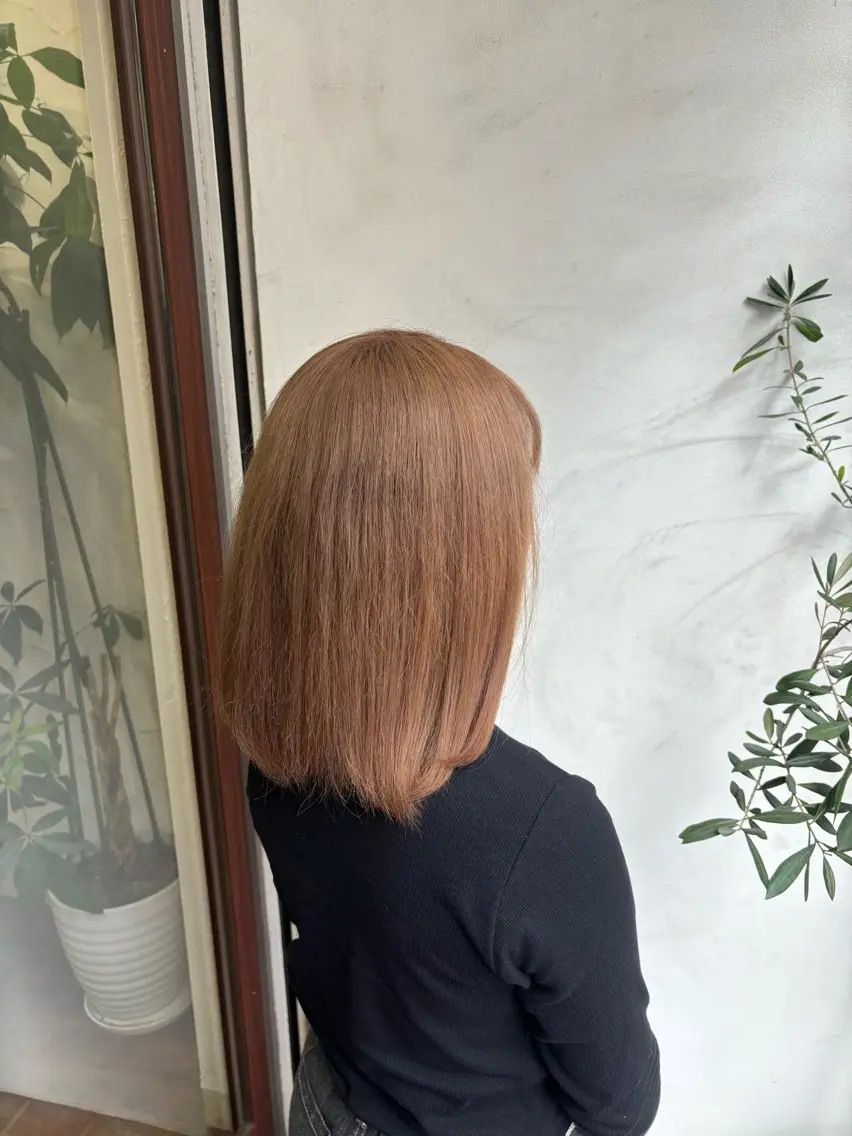 セミロング カラー 【ハイトーン特化】 🦋森山陽向/大宮のヘアスタイル