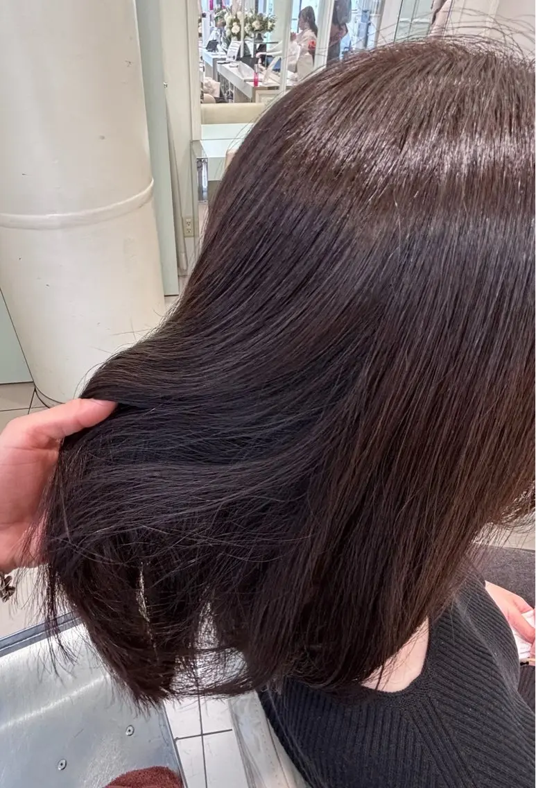 セミロング ヘアカラー トリートメント 髪質改善縮毛矯正 /レイヤー🌙ゆきのヘアスタイル